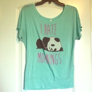 Mint Green Panda Shirt